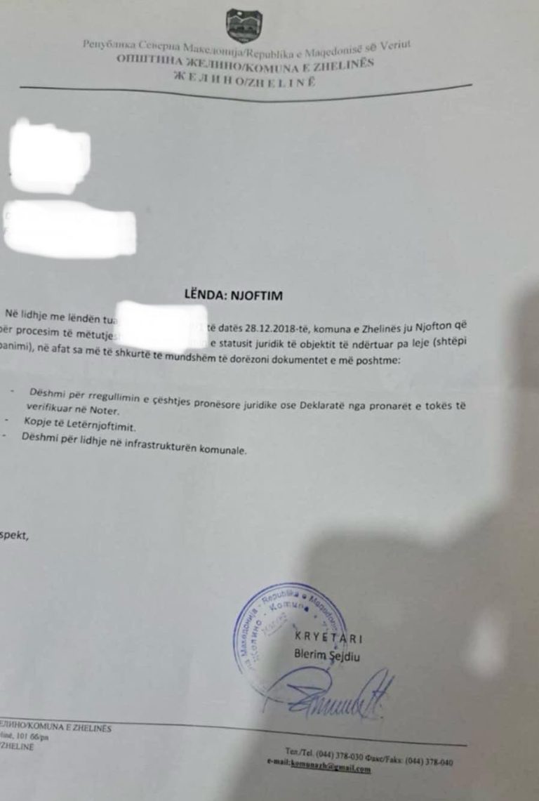 Reagim i ashpër nga BDI në Zhelinë: Kryetari në ikje po përpiqet të frikësojë qytetarët në ditët e fundit të mandatit!