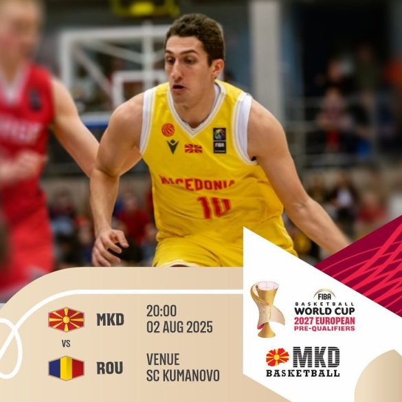 Prokuroria siguroi pamje nga ndeshja e basketbollit midis Maqedonisë dhe Rumanisë