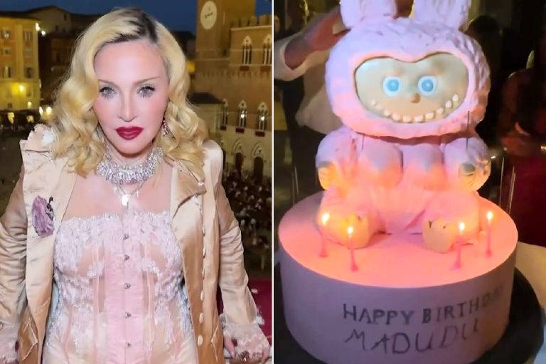 Madonna feston ditëlindjen e saj të 67-të në Itali, vëmendjen e merr torta gjigande Labubu