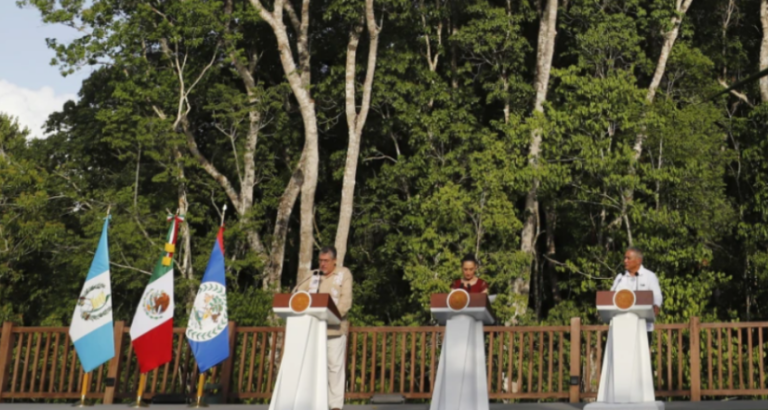 Rezervuar trikombësh/ Meksika, Guatemala e Belize marrëveshje për mbrojtjen e pyllit