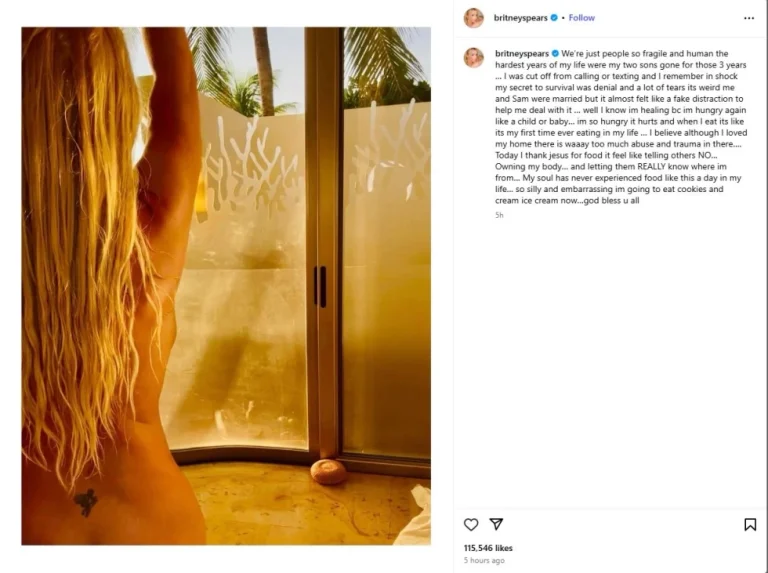 Britney Spears pozon nudo, adhuruesit sërish të shqetësuar për shëndetin e saj mendor