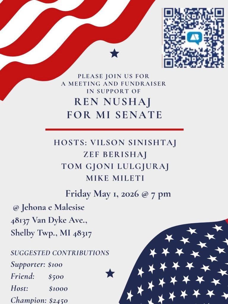 Vilson Sinishtaj mobilizon shqiptarët në Michigan: Thirrje për unitet dhe përfaqësim në Senat